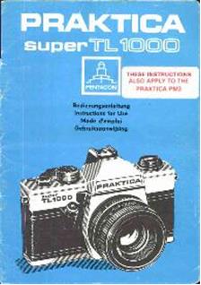 Praktica (VEB) PM 3 manual. Camera Instructions.